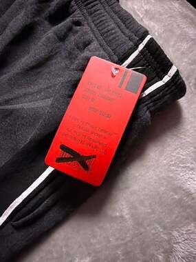 Cougar Sport Men's XL Charwhite 1 Pipe / 1 Stripe Design Jogger Sweatpants